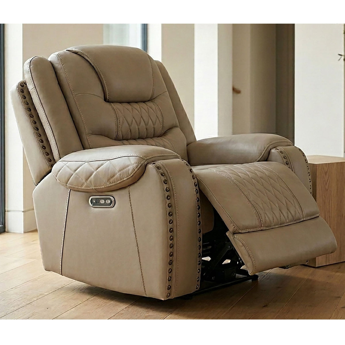 Power Motion Sofa Set With USB Ports And Adjustable Headrests
