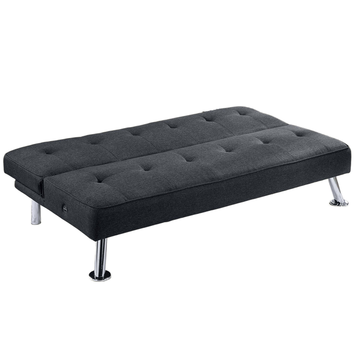 Tufted Sofa With USB Port For Living Room