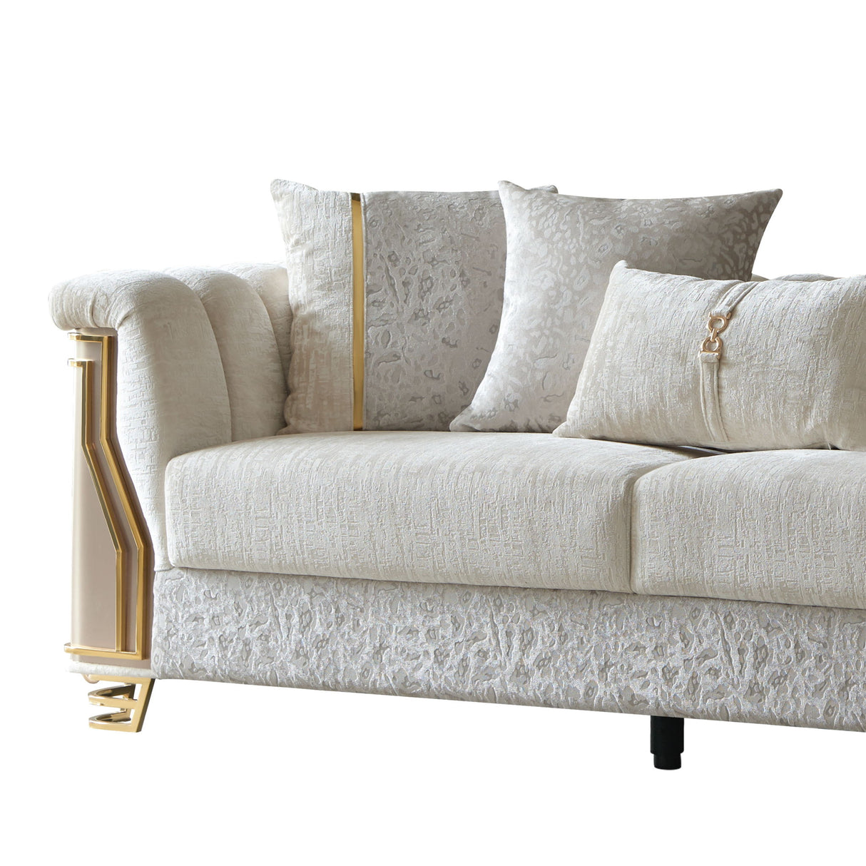 Chateau - Sofa - Cream / Brown