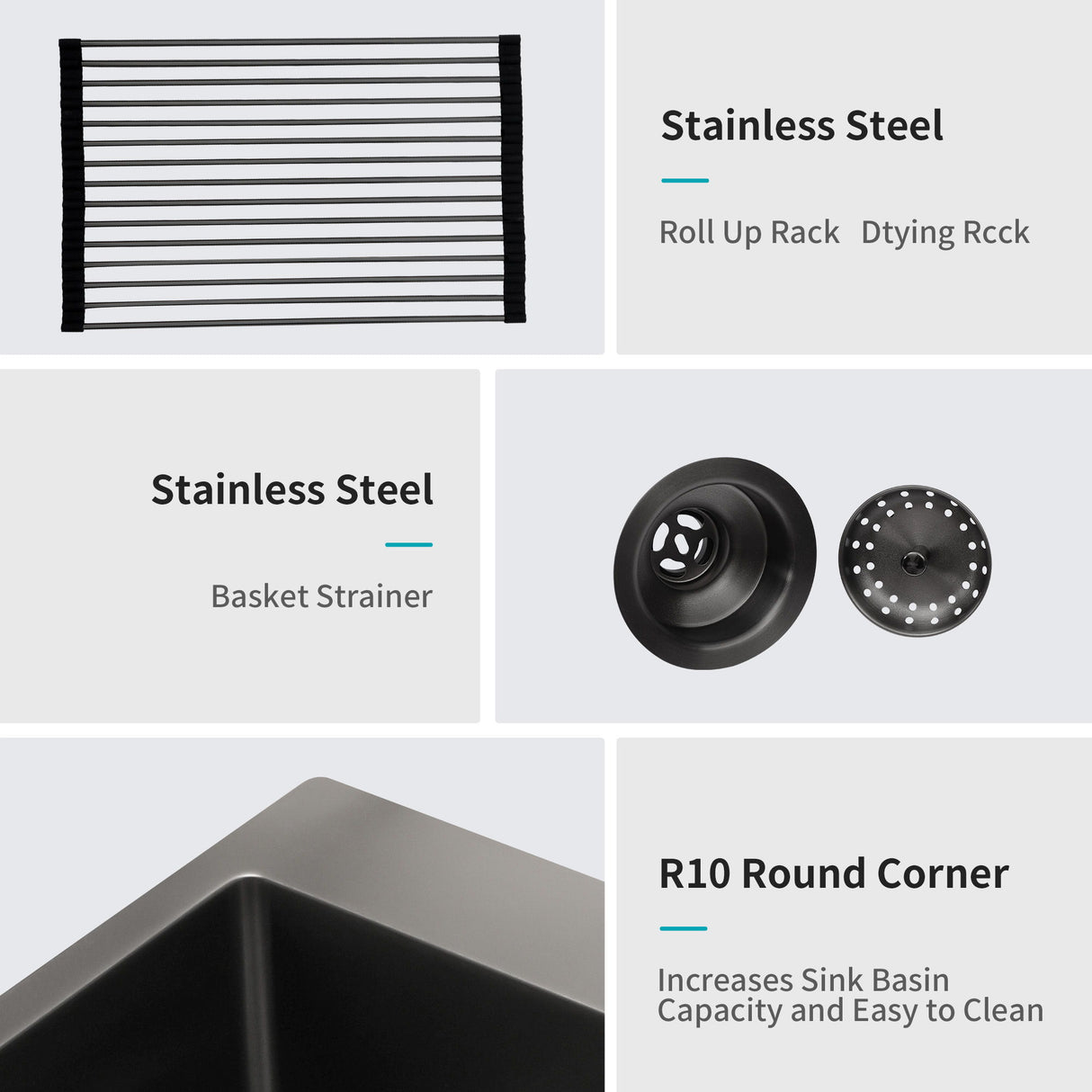 Undermount Kitchen Sink With Deep Single Bowl