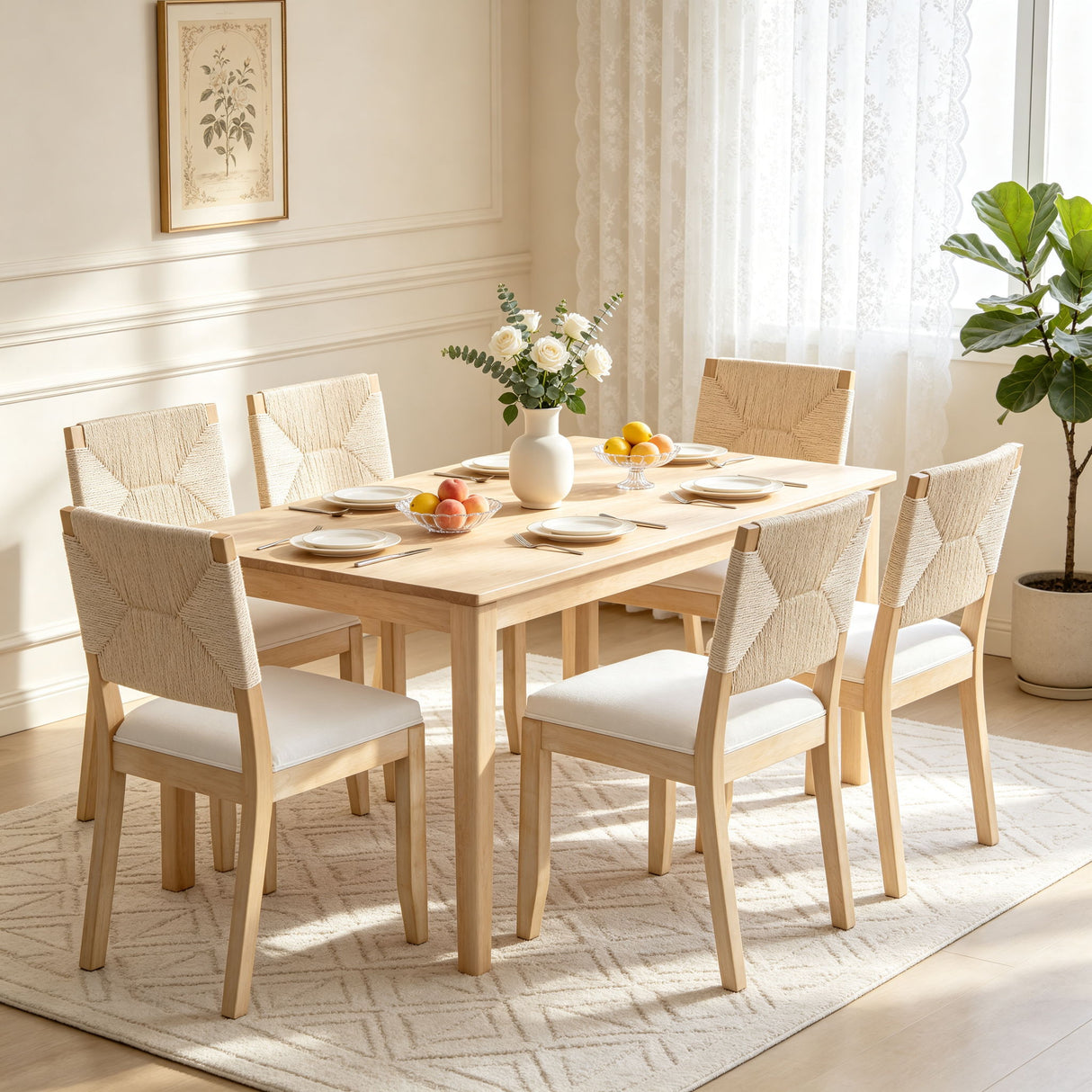 French Country Dining Chairs (Set of 2)