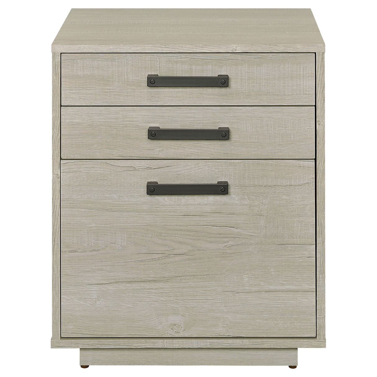Loomis - 3 Drawer Home Office File Cabinet - White / Gray