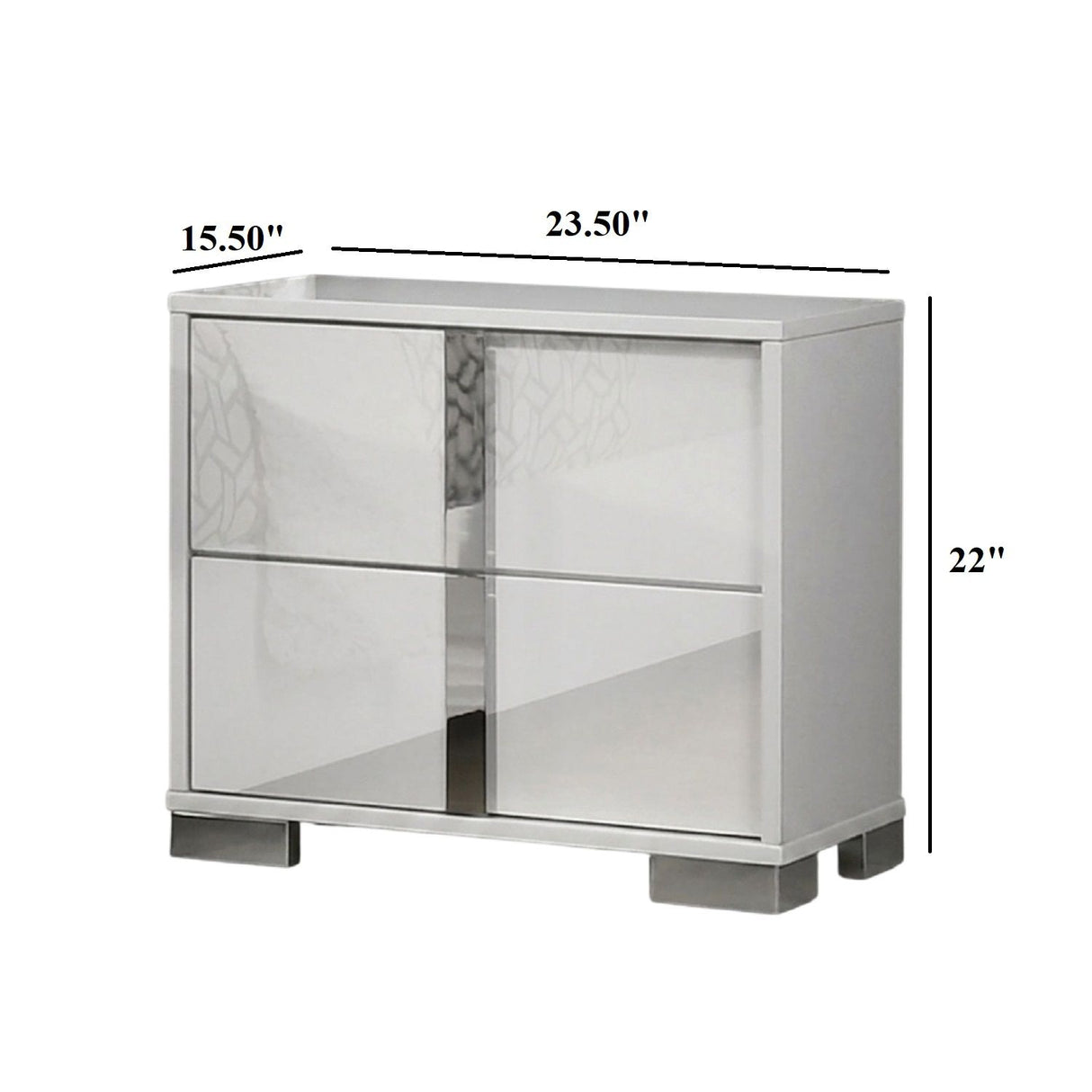 Nightstand With Vertical Handles