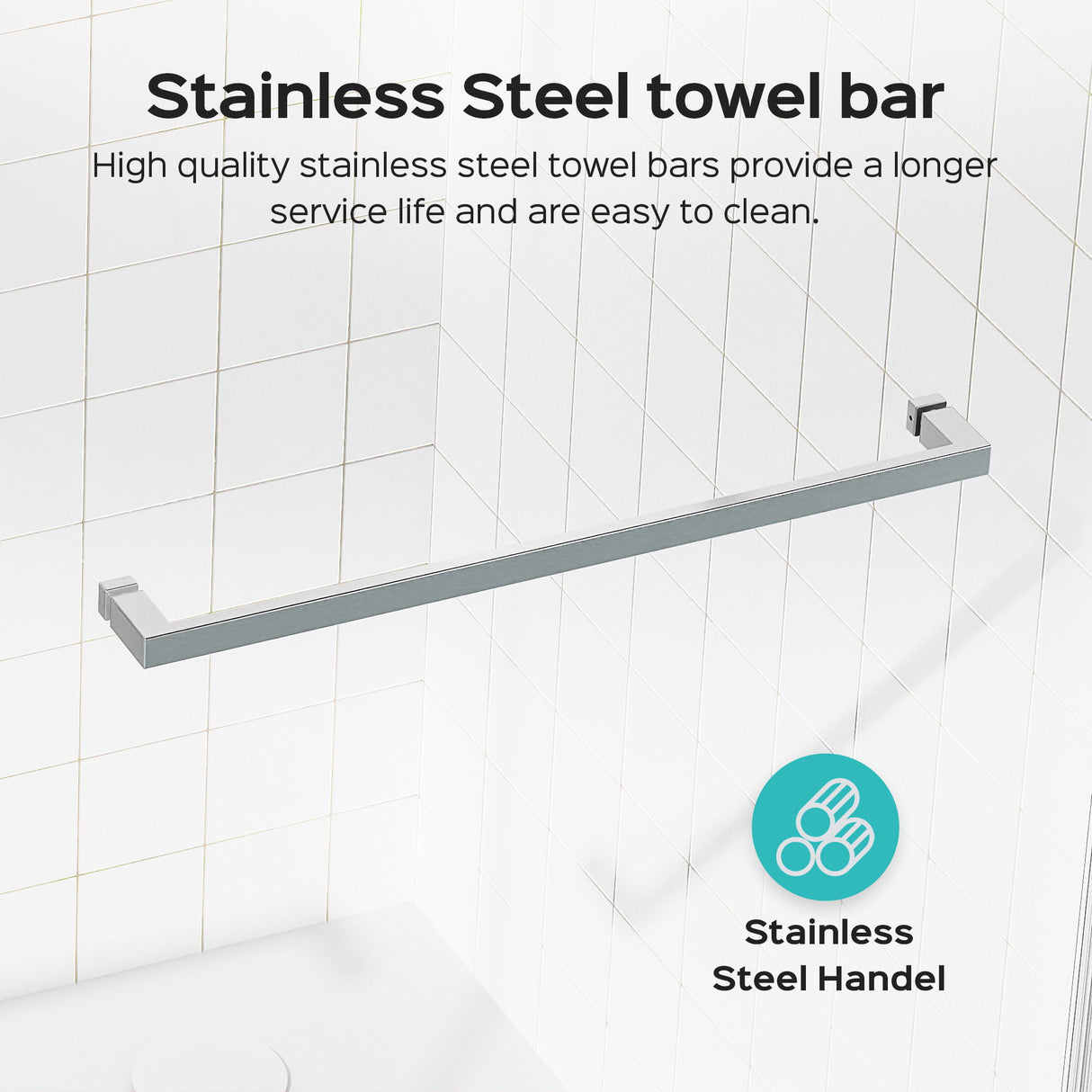 Frameless Double Sliding Shower Door In, Thick Tempered Glass, Reversible Installation