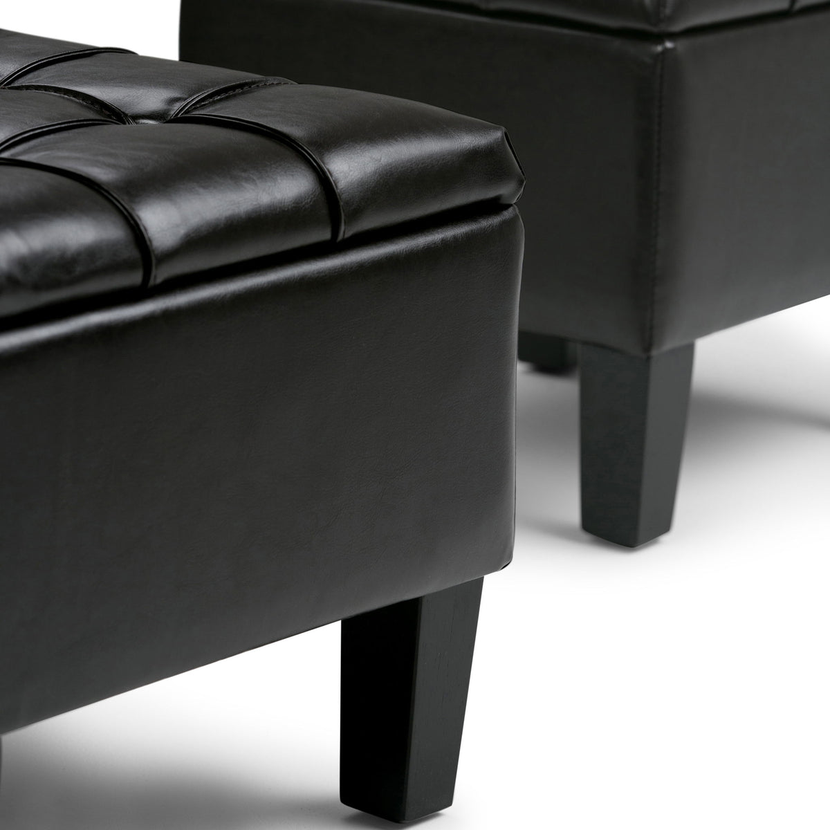 Dover - 3 Piece Storage Ottoman - Tanners Brown