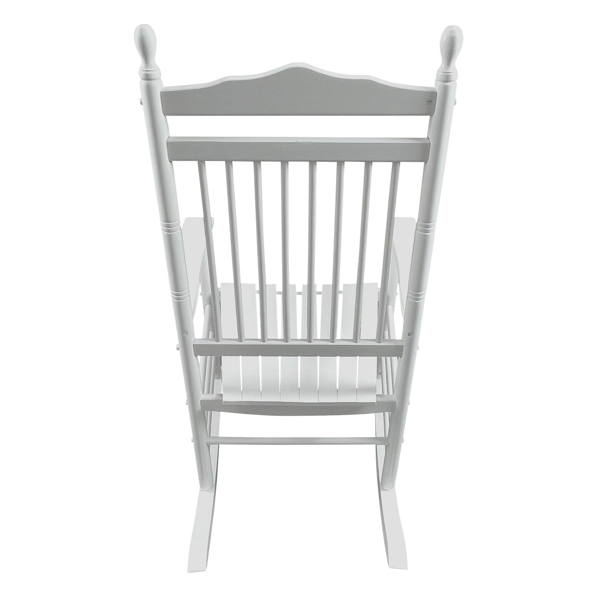 Balcony Porch Adult Rocking Wood Chair - White