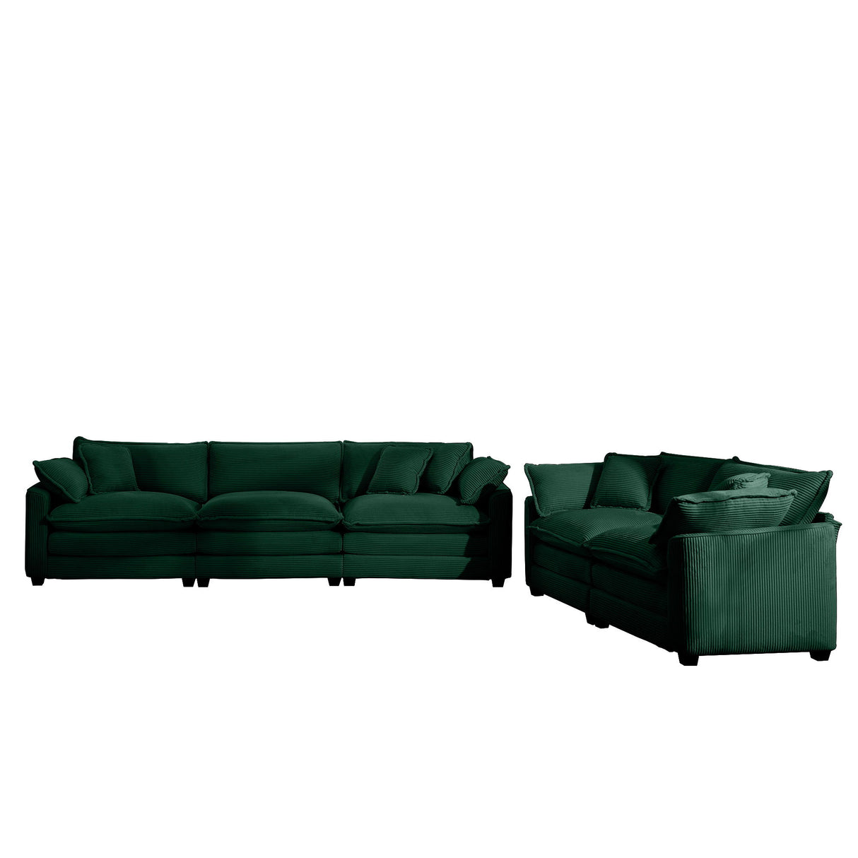 Elegant Oversized Sectional Sofa Set With Deep Seats And Flexible Layout
