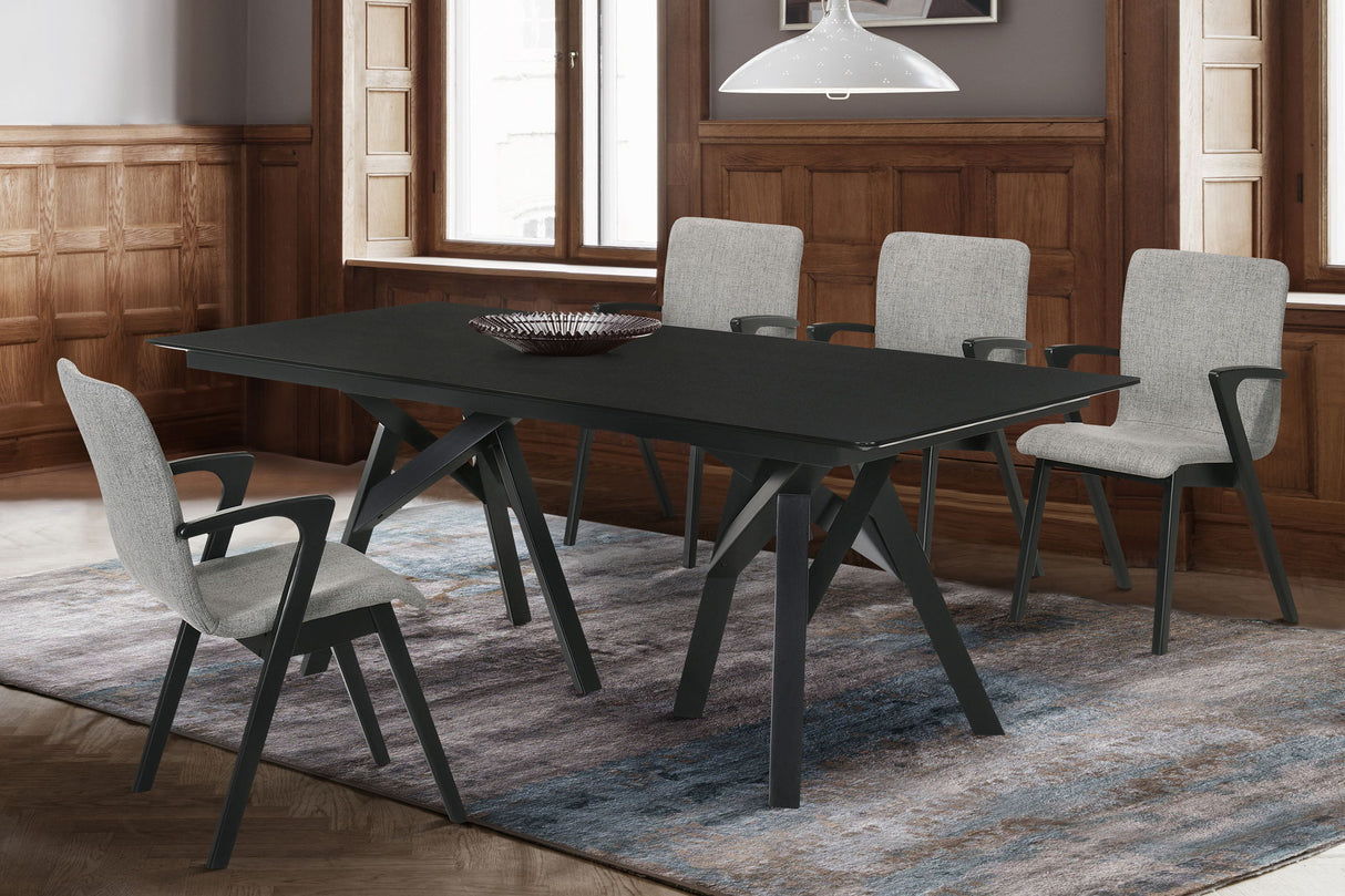 Cortina And Varde - 5 Piece Rectangular Dining Set - Black