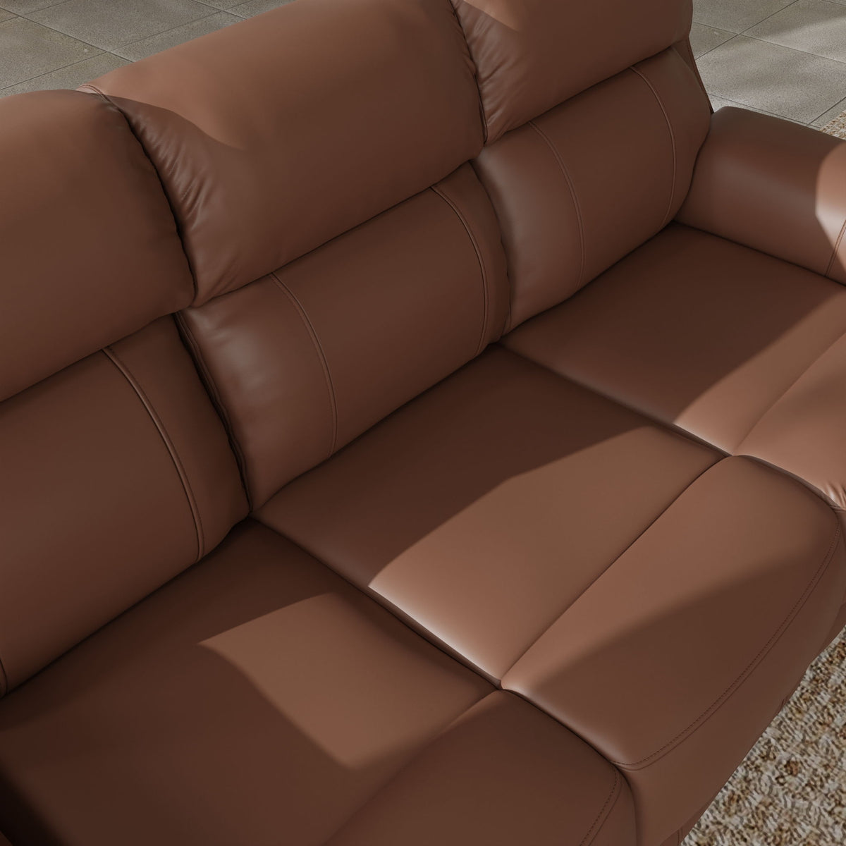 Oslo - Dual Power Reclining Sofa - Pecan