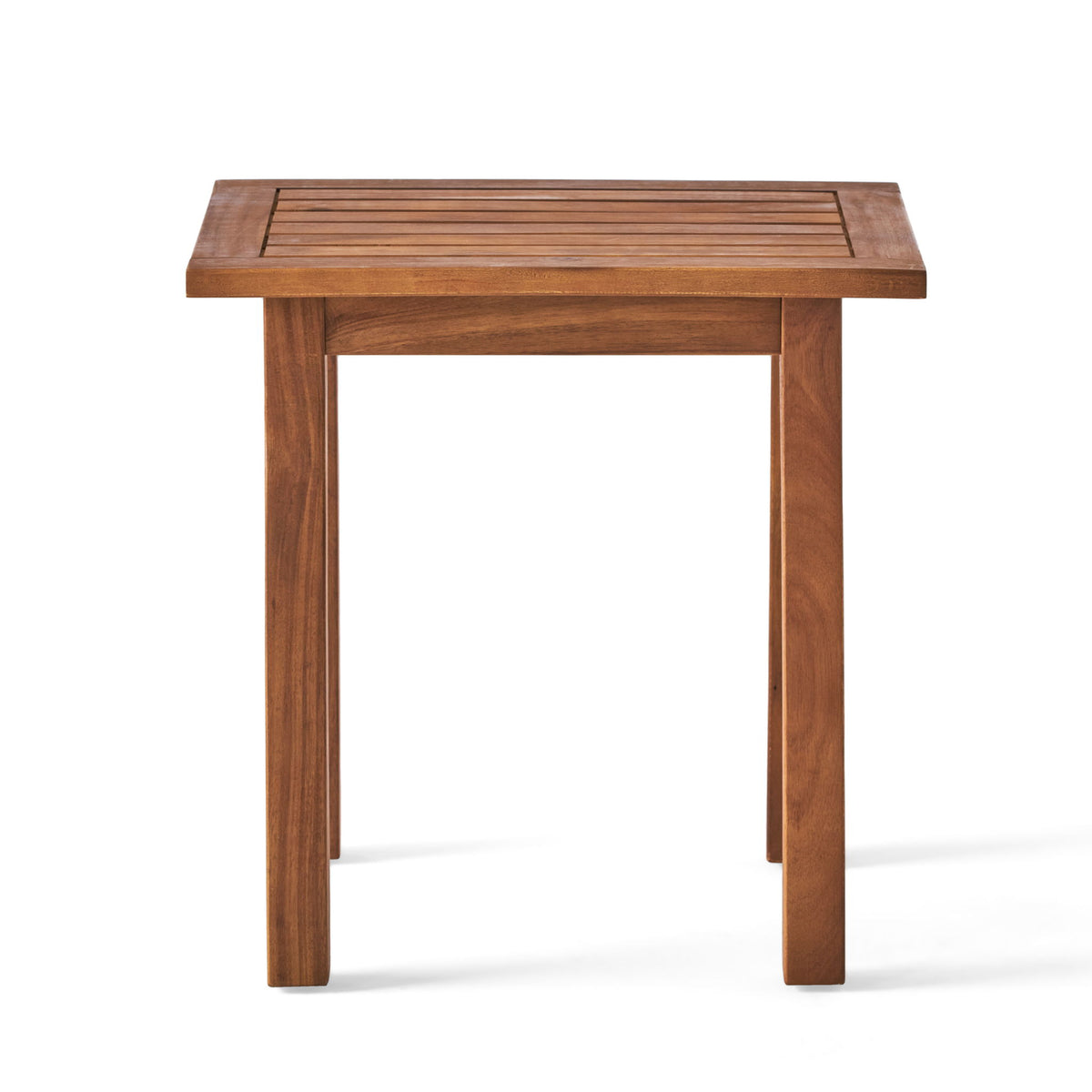 Kinesis - Outdoor Side Table With Slatted Top And Wood Frame