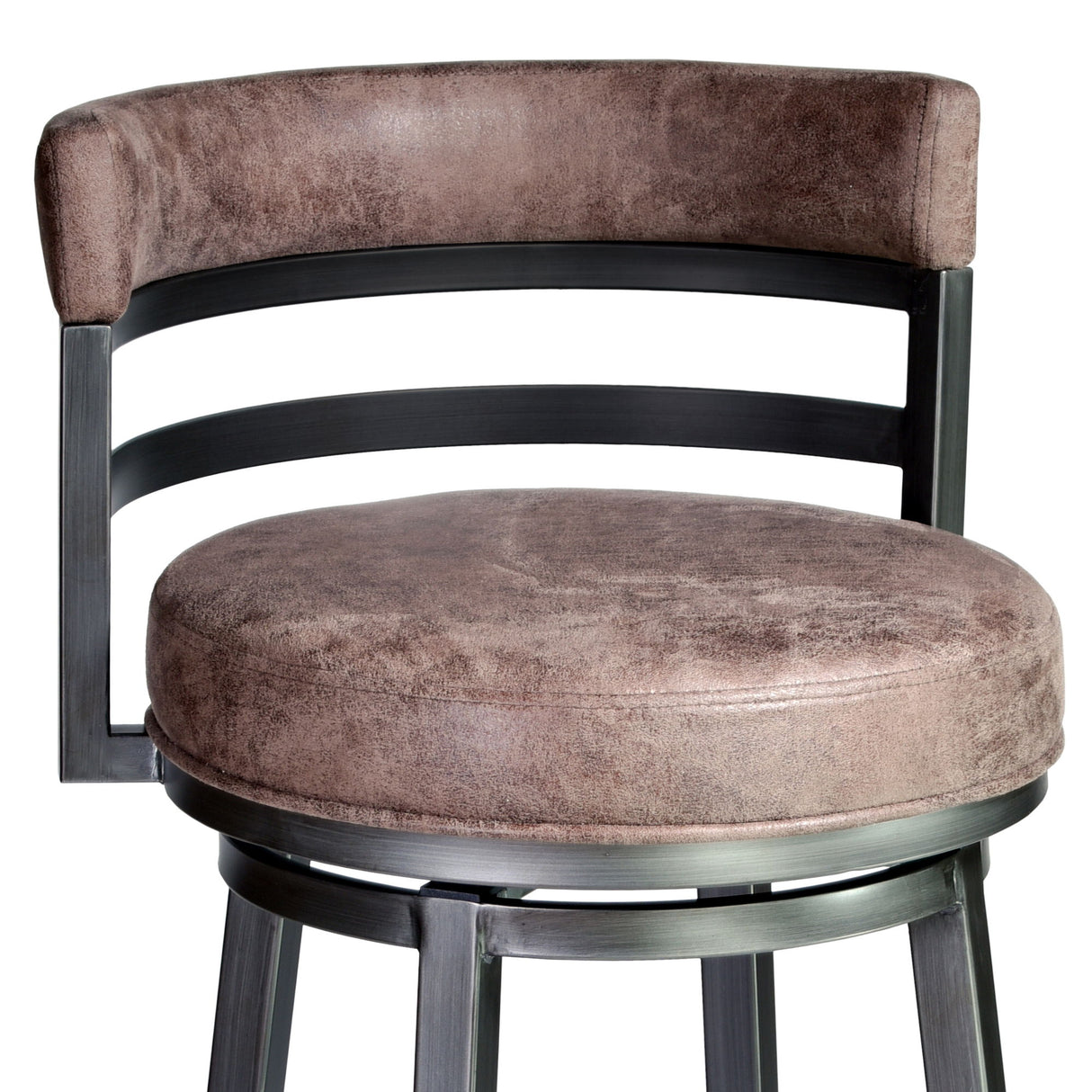 Madrid - 26" Barstool - Mineral Finish With Bandero Tobacco Upholstery