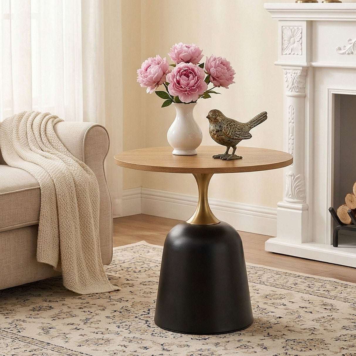 Nordic Circular Coffee Table For Living Room