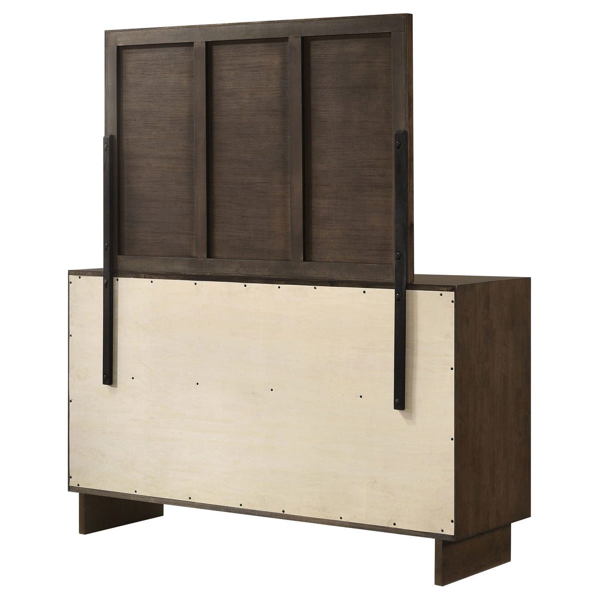 Hemlock - 6 Drawer Dresser With Mirror - Brown