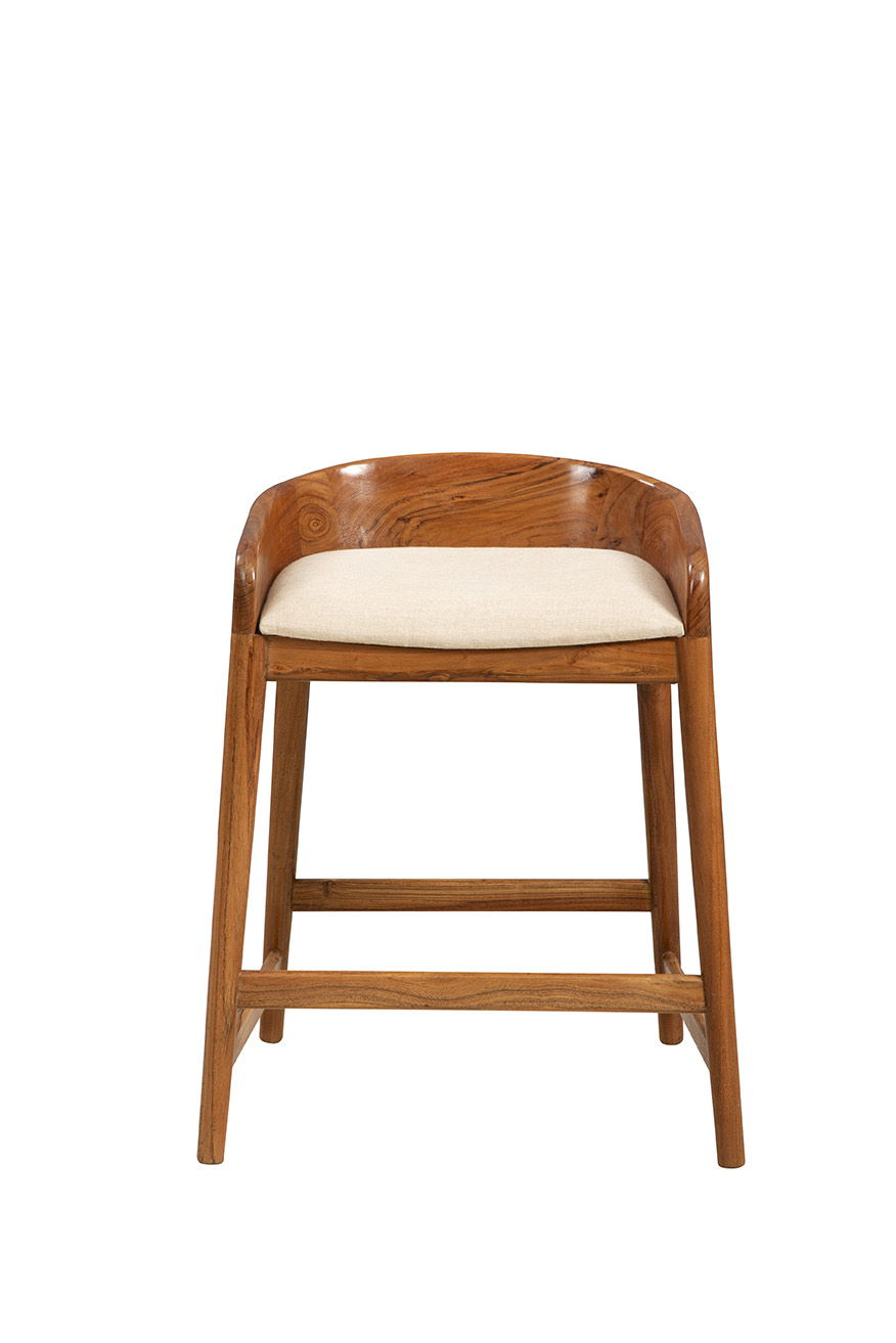 Saddle - Counter Stool - Light Brown