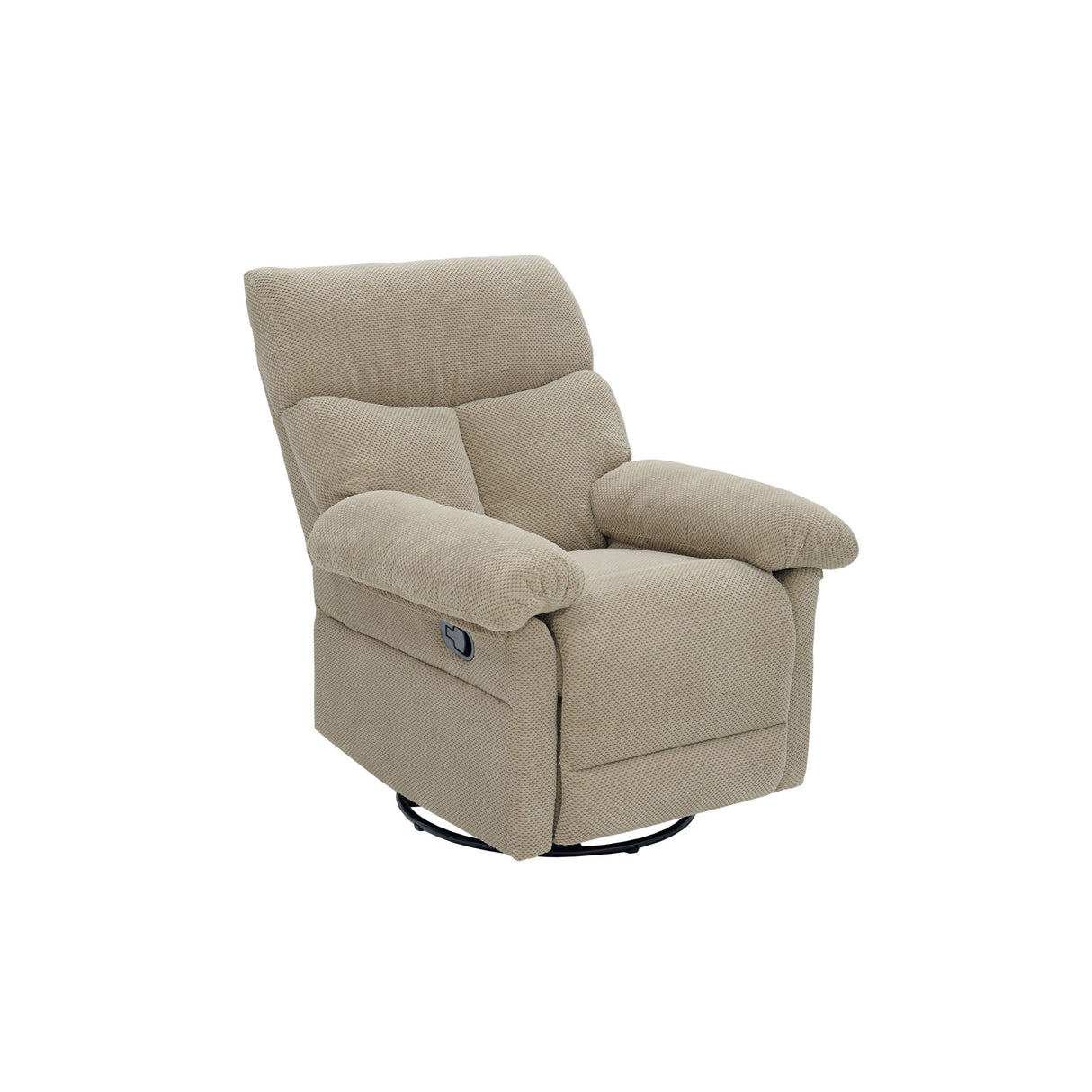 Swivel Rocker Recliner Chair With Manual Recline For Living Room