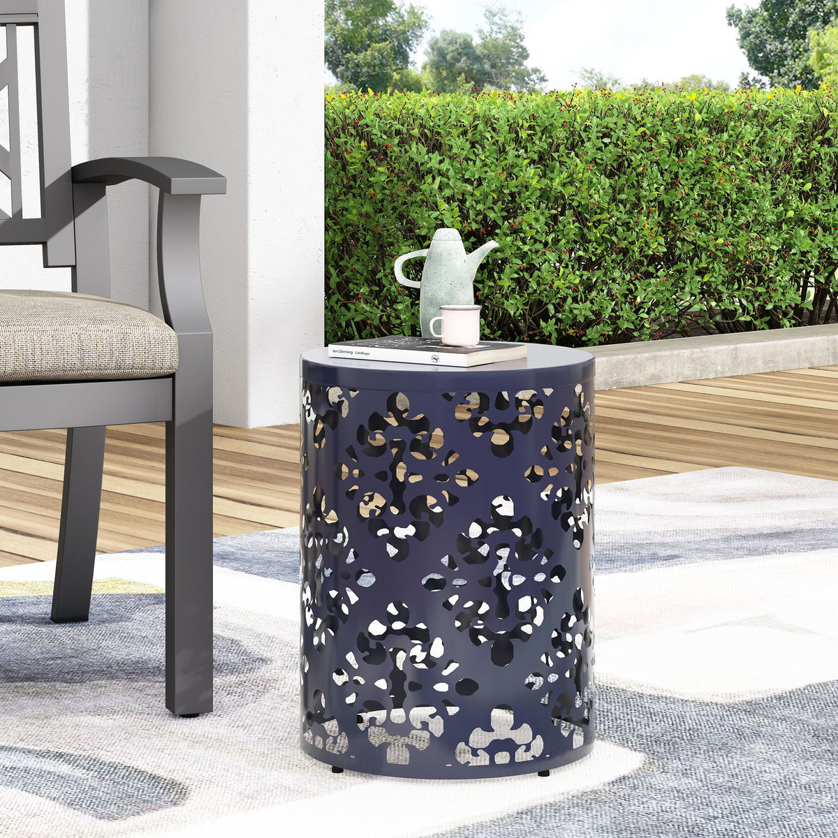 Outdoor Metal Modern Design End Table