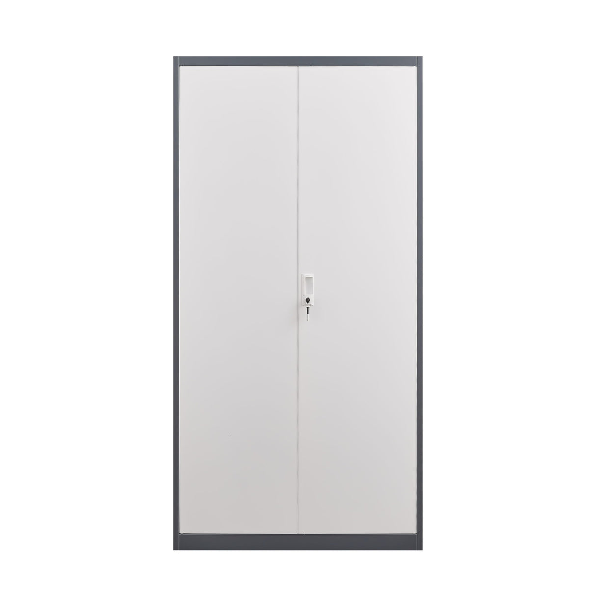 Large Capacity Wardrobe With Hanging Rod And Compartments