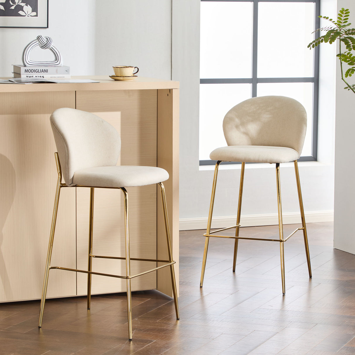 Kira - Upholstered Bar Stool (Set of 2)
