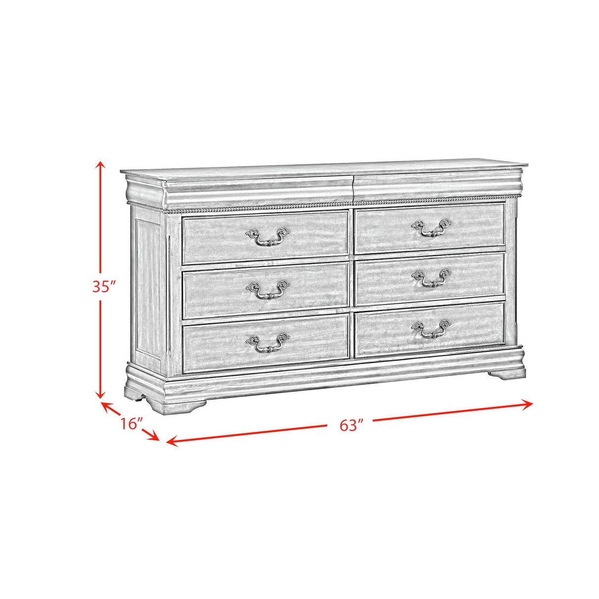 Northridge - 6-Drawer Dresser