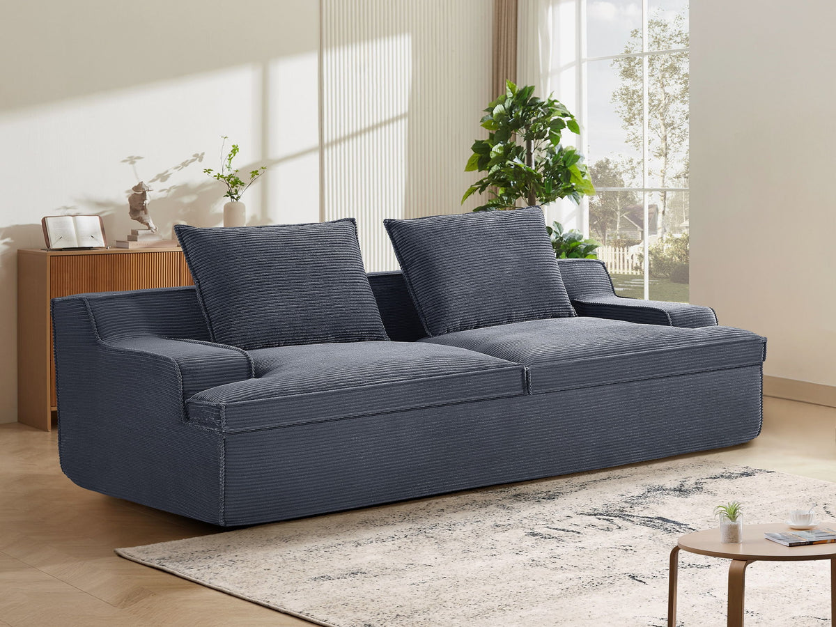 Nimbus - Oversized Full Foam 4 Seater Couch For Living Room Upholstered In Soft, Wide Armrests
