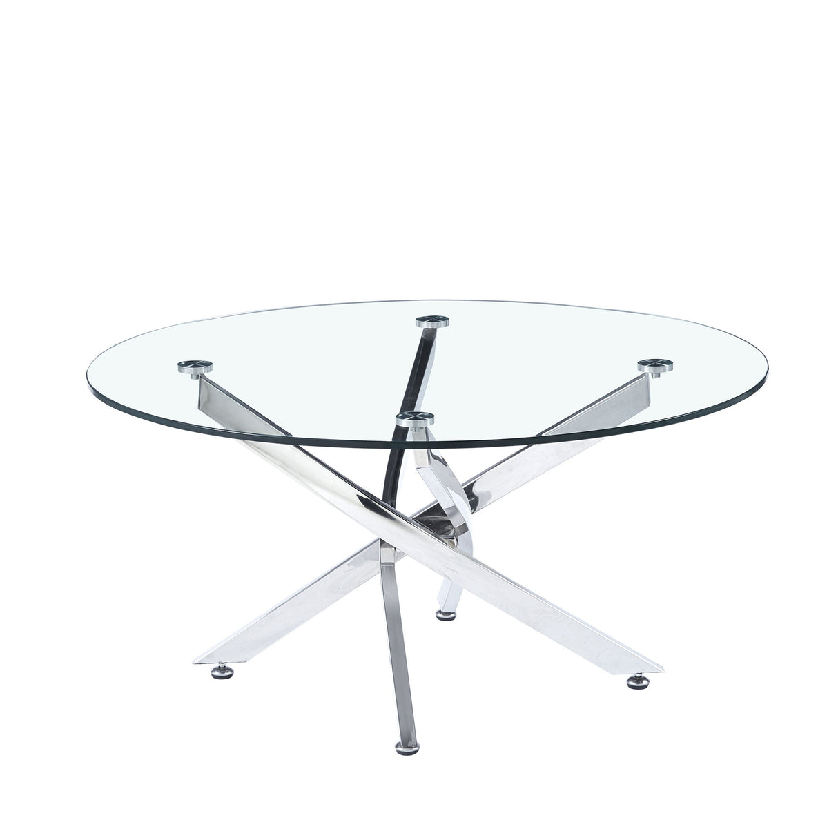 Round Table With Angular Slanted Legs