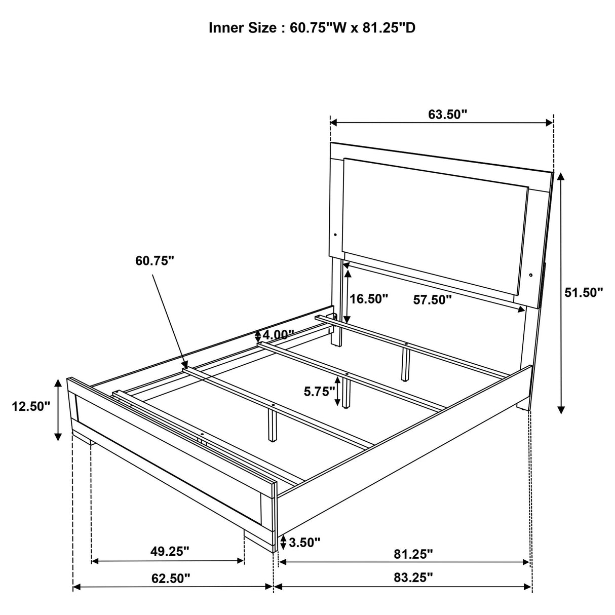 Lincoln - Bedroom Set With LED Headboard