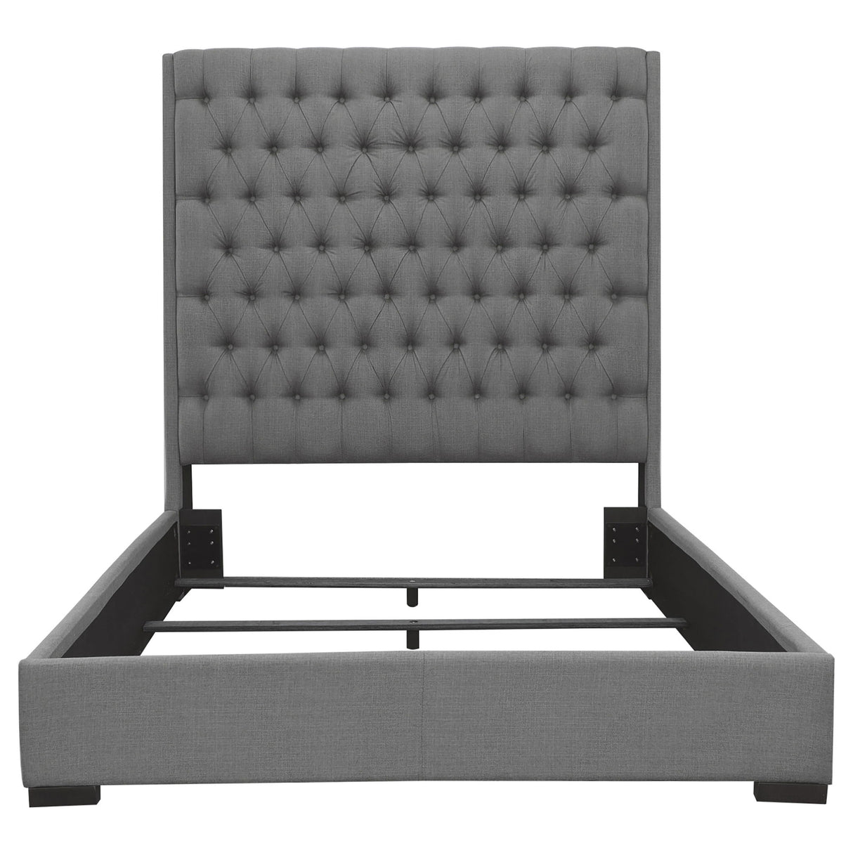 Copper - Tufted Upholstered Panel Bed