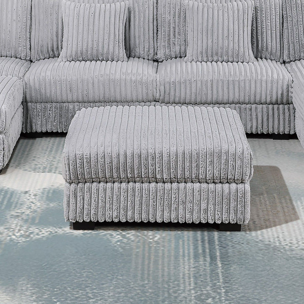 Contemporary Soft Upholstered Ottoman