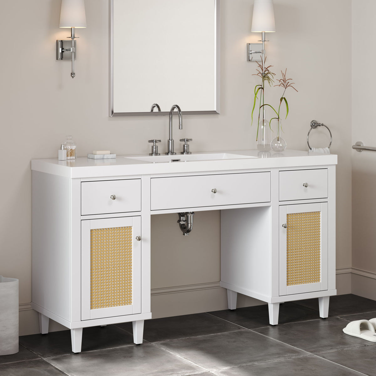 Bathroom Vanity With Sink, Spacious Storage Cabinet