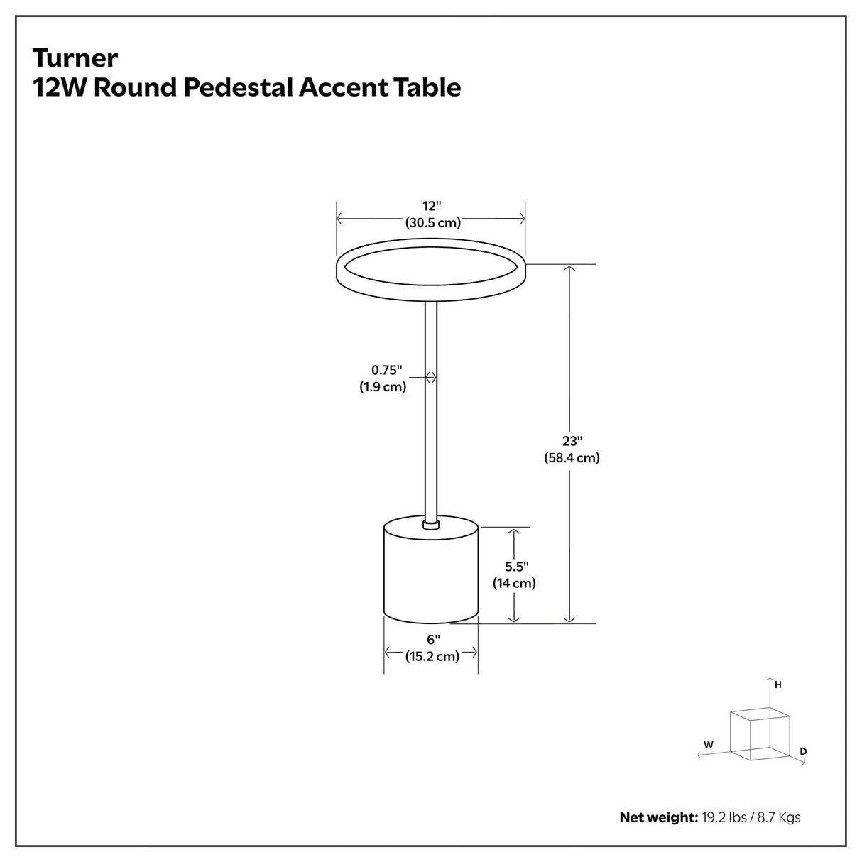 Turner - Side Table