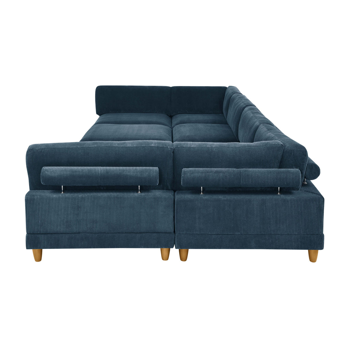 Modern Modular Sectional With Adjustable Back Support