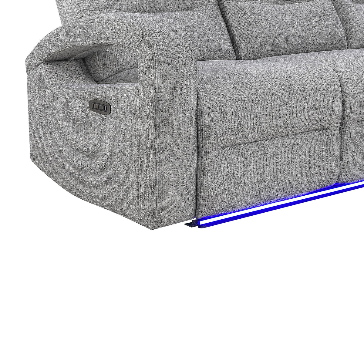 Isolde - Power Recliner, LED Lighting - Gray