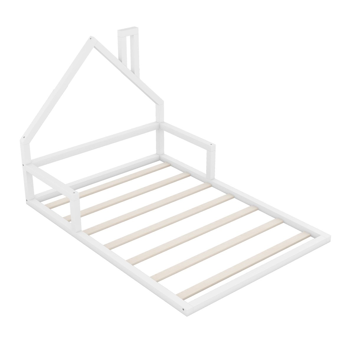 Elegant Floor Bed With House Shaped Headboard - Platform Beds available at Alpine Outlets in Denver