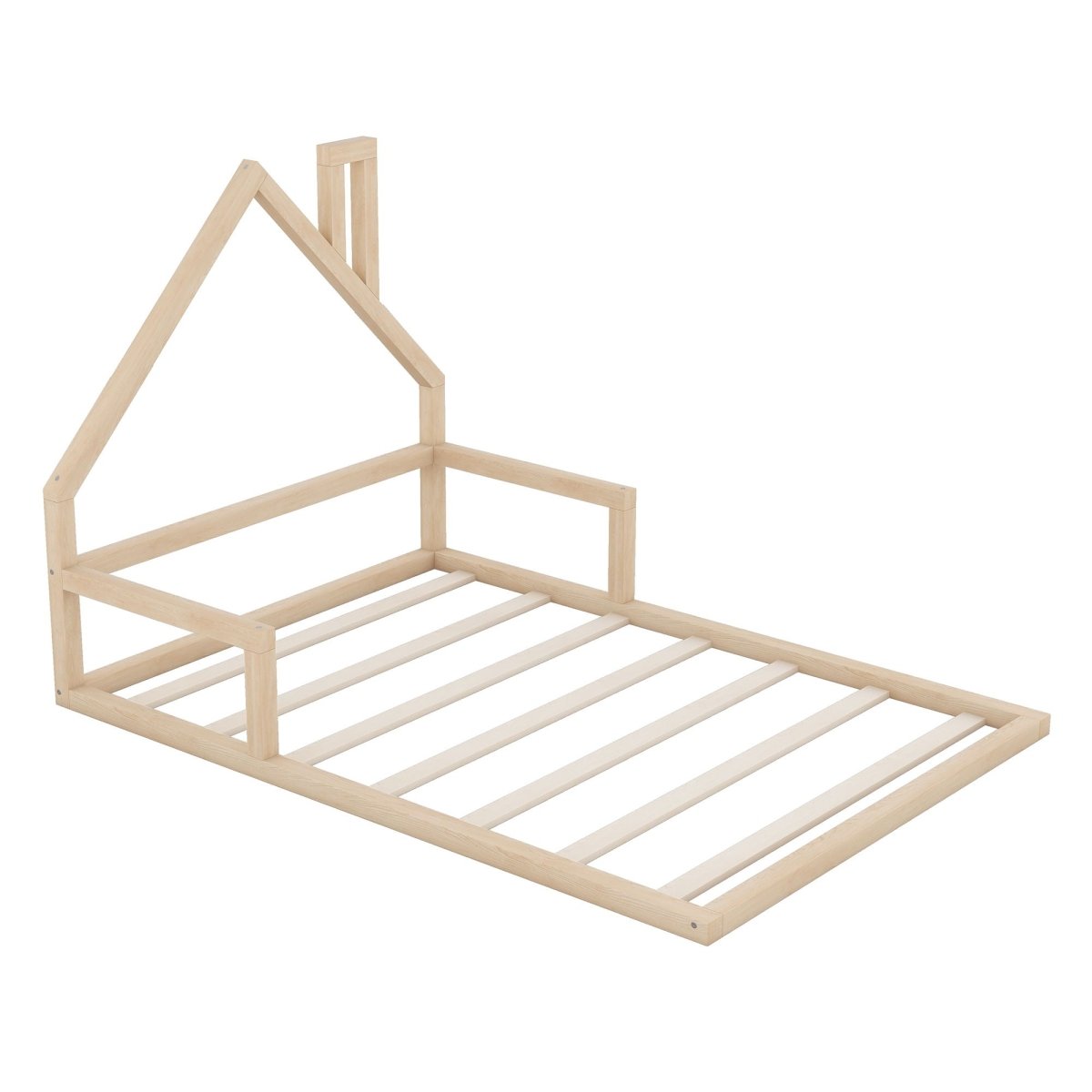 Elegant Floor Bed With House Shaped Headboard - Platform Beds available at Alpine Outlets in Denver