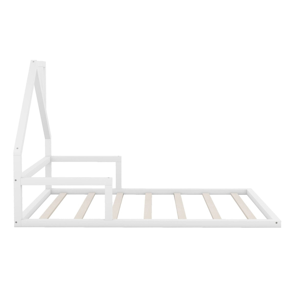 Elegant Floor Bed With House Shaped Headboard - Platform Beds available at Alpine Outlets in Denver