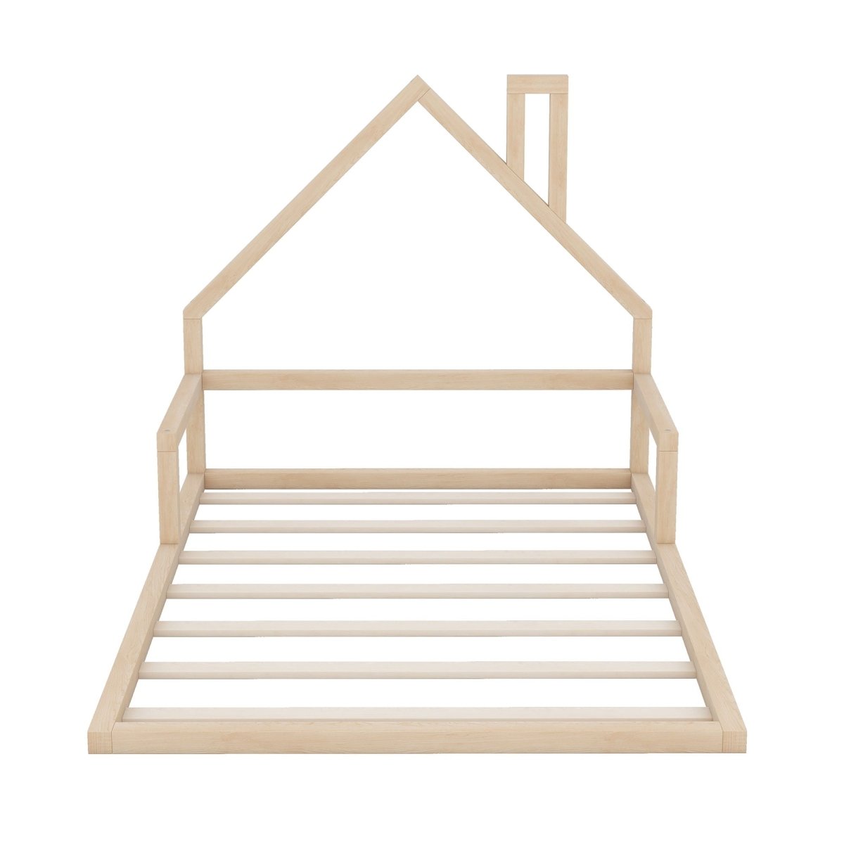 Elegant Floor Bed With House Shaped Headboard - Platform Beds available at Alpine Outlets in Denver