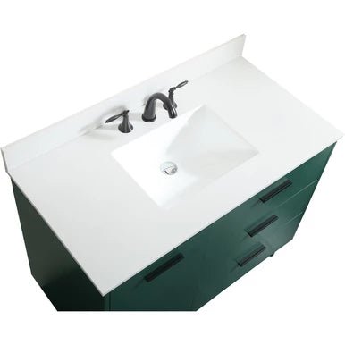 Elegant Lighting Baldwin 42" Free Standing Single Basin Vanity Set - 🟢 Bathroom Vanities available at Alpine Outlets in Denver