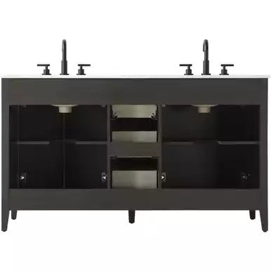 Elegant Lighting Millie 60" Free Standing Vanity Set - Mocha Brown - 🟢 Bathroom Vanities available at Alpine Outlets in Denver