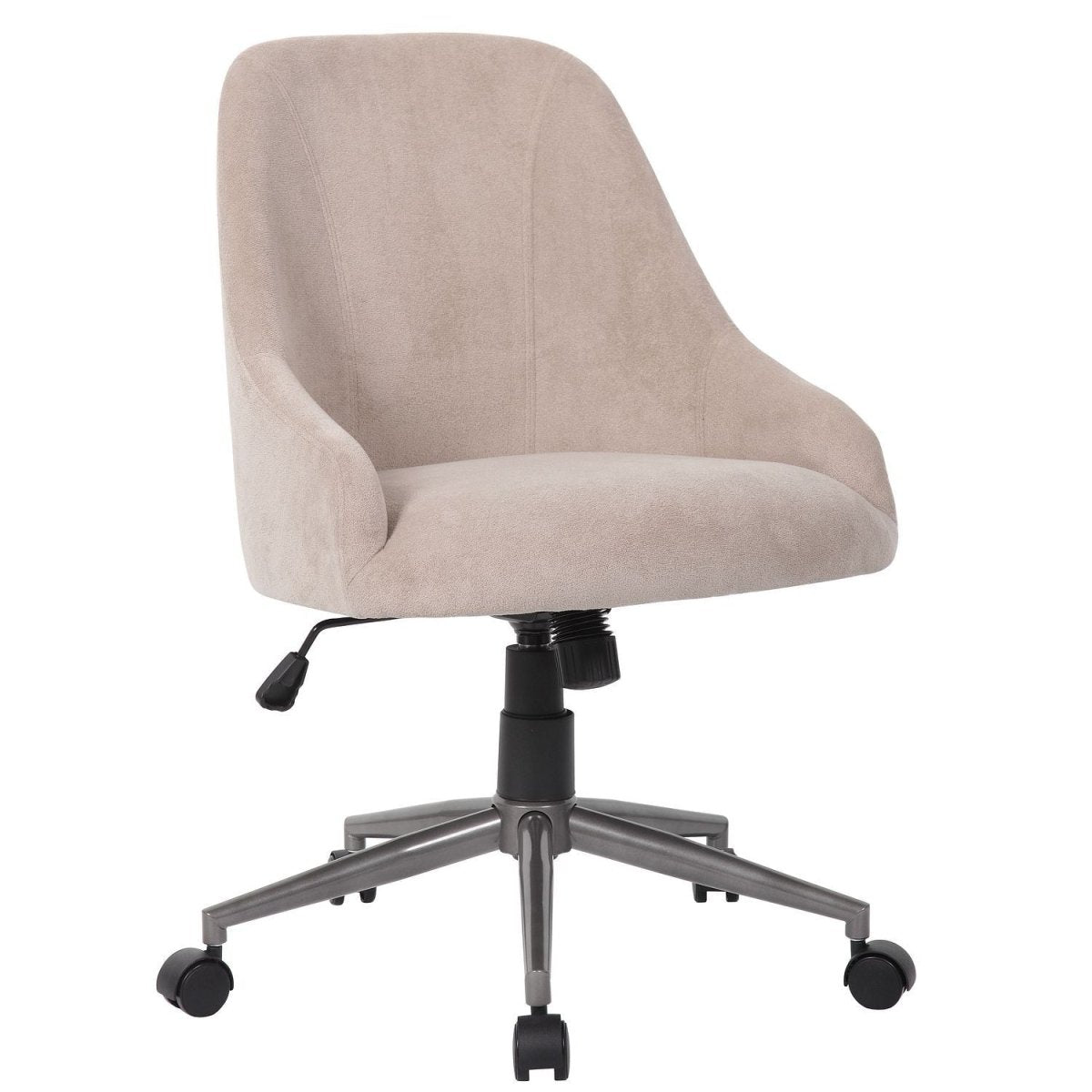 Ergonomic Office Enveloping Bucket Back Swivel Computer Chair - Beige - Swivel Chairs available at Alpine Outlets in Denver