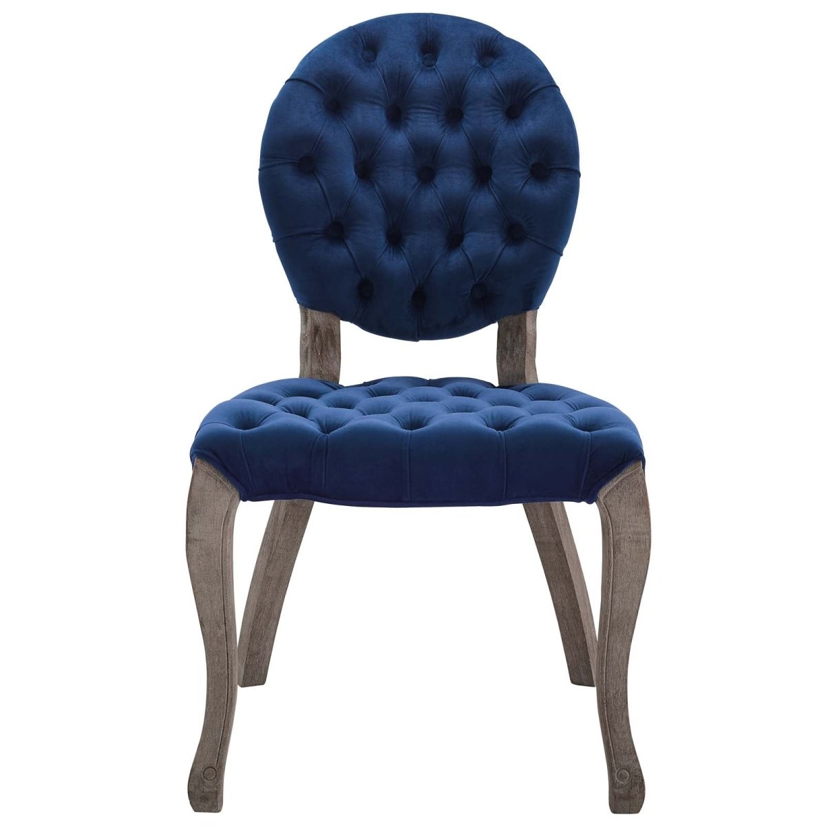 Exhibit French Vintage Performance Velvet Dining Side Chair - Dining Chairs available at Alpine Outlets in Denver