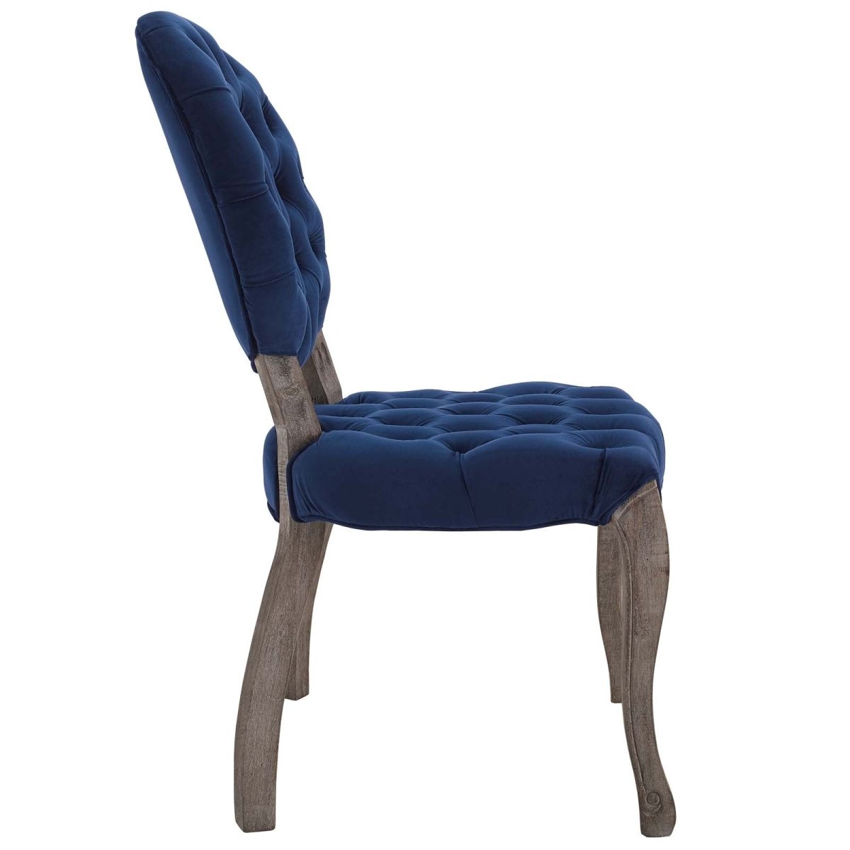 Exhibit French Vintage Performance Velvet Dining Side Chair - Dining Chairs available at Alpine Outlets in Denver