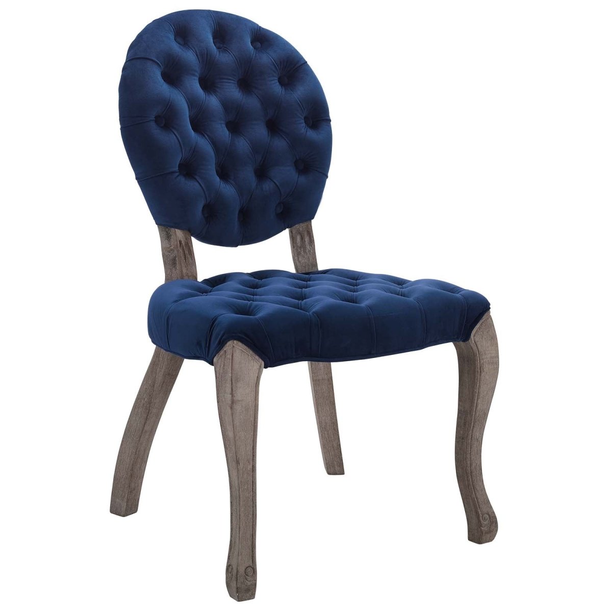 Exhibit French Vintage Performance Velvet Dining Side Chair - Dining Chairs available at Alpine Outlets in Denver