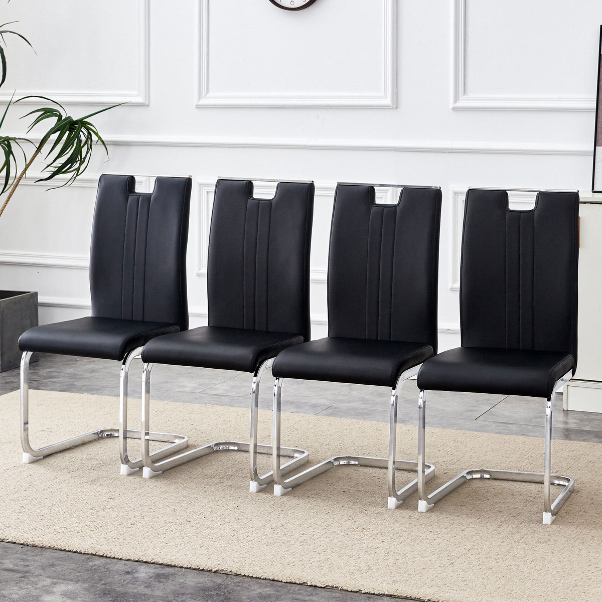 Bow Shaped Chairs, Ergonomic Design, Non Slip Base