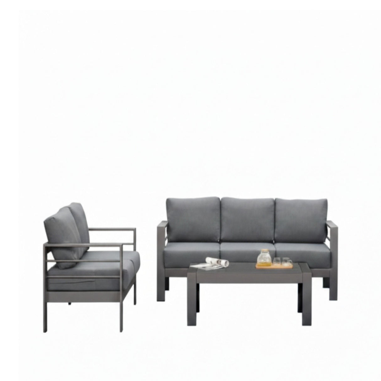 Outdoor Patio Set All-Weather With Thick Cushions