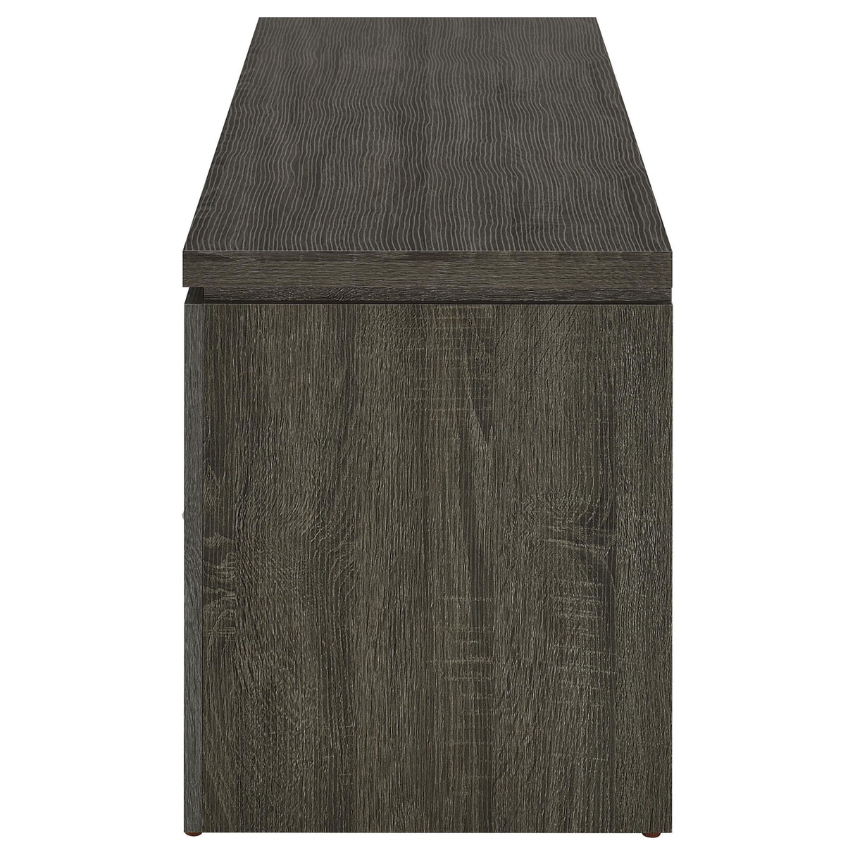 2 Drawer TV Console With Floating Top - Gray