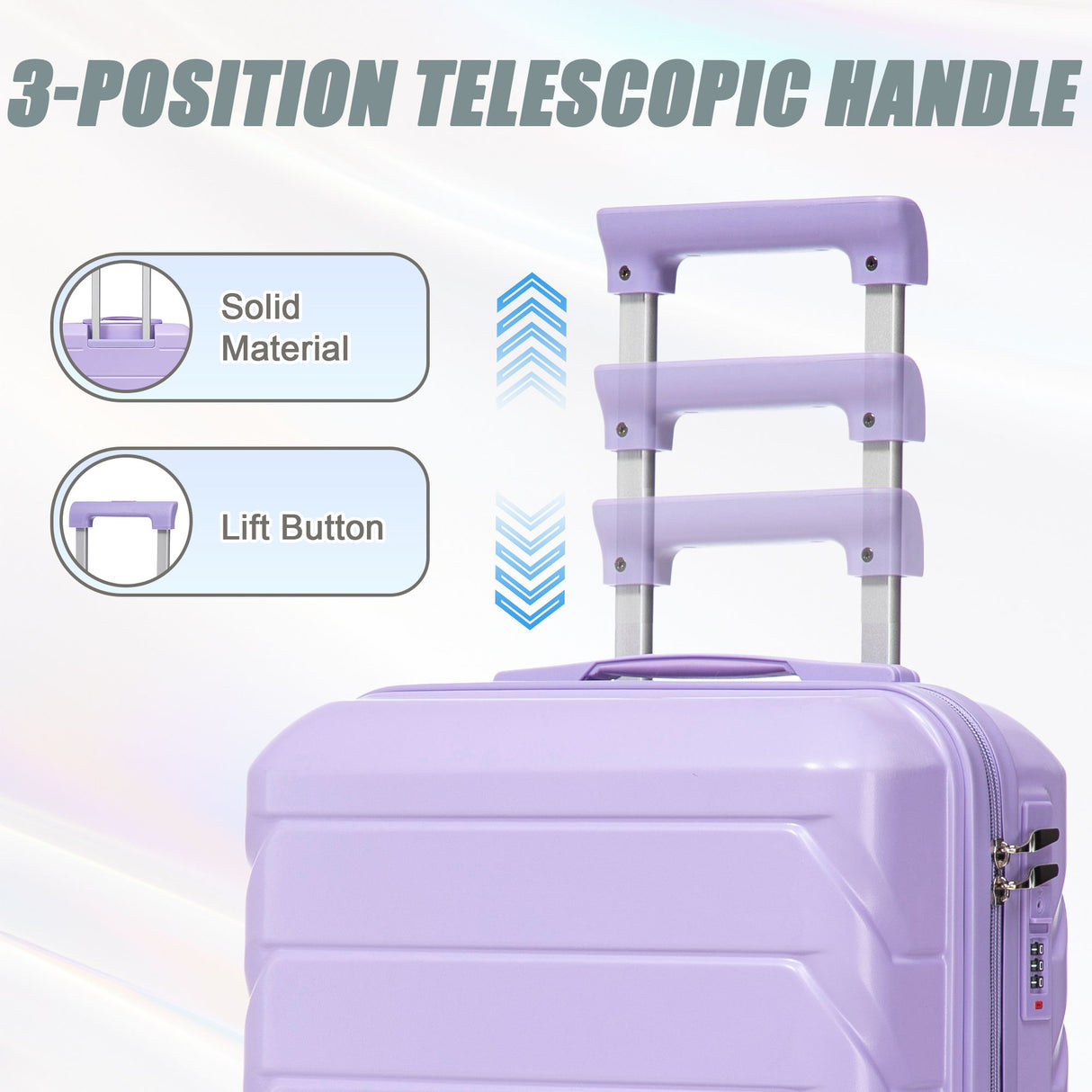 Spinner Luggage Set & Combination Lock