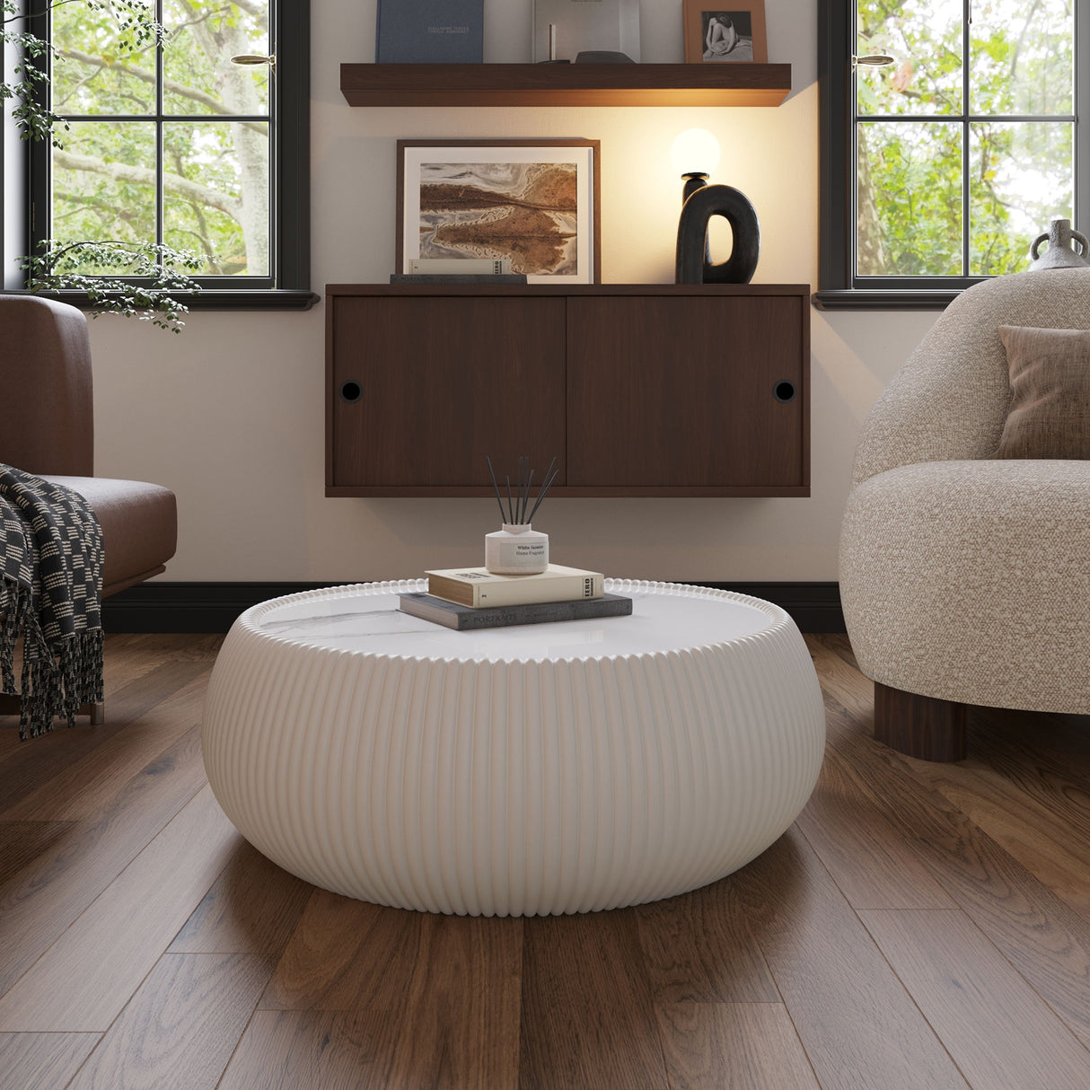 Drum Shaped Coffee Table