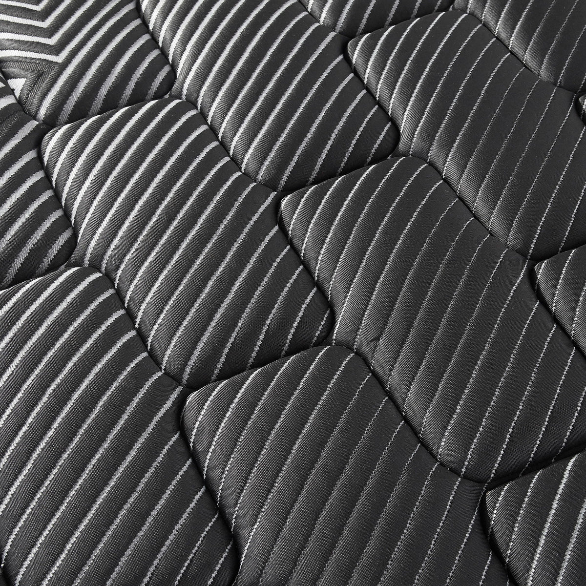 Starrett Black - 14" Euro Top Hybrid Mattress With Copper Gel And Silver Infused Foam - Sleek Black - Twin - Black