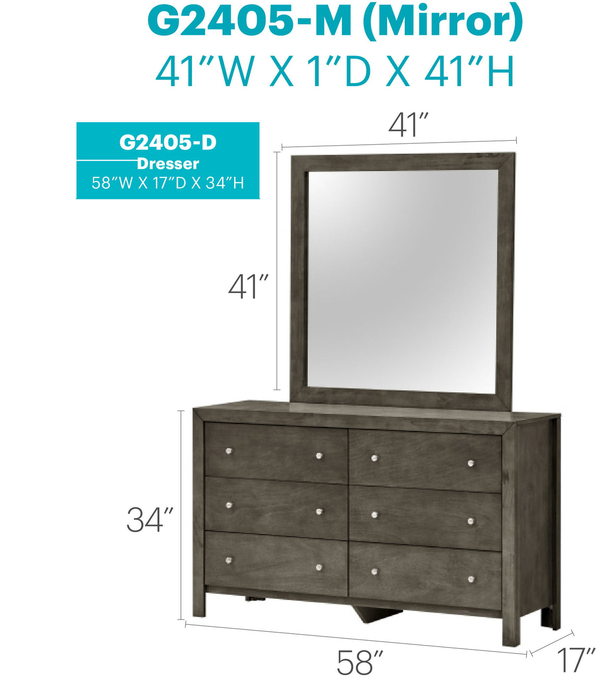 Burlington - Dresser - Gray
