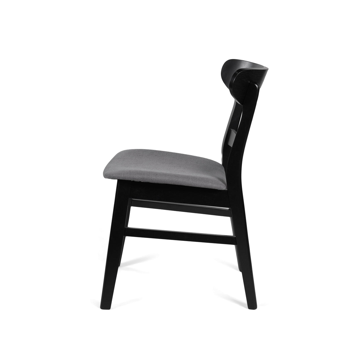 Dining Chair With Upholstered Seat - Dark Gray